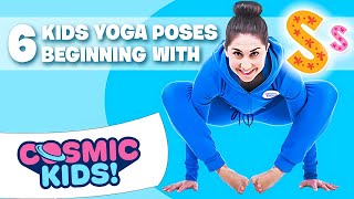 6 Kids Yoga poses that begin with the letter S! ⭐️ | Cosmic Kids