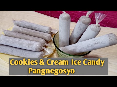 How to Make Cookies & Cream Ice Candy ll Soft & Creamy Ice Candy ll Pangnegosyo Recipe with Costing