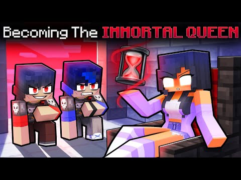 Becoming an IMMORTAL QUEEN In Minecraft!