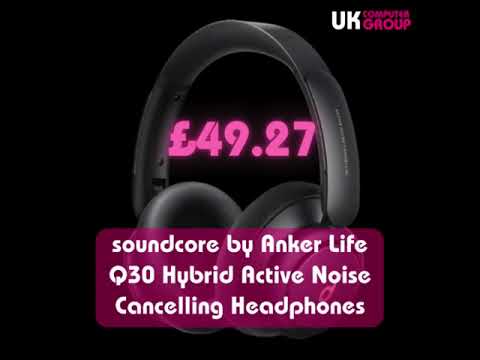 soundcore by Anker Life Q30 Hybrid Active Noise Cancelling Headphones £49.27 w/code 👇🔥🔥