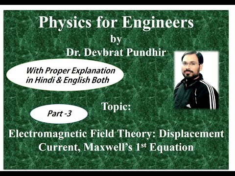 Electromagnetic Field Theory: Displacement Current, Maxwell’s 1st Equation