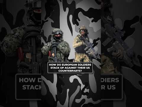 EUROPEAN SOLDIERS VS US SOLDIERS: What's the Difference #soldier #europe #tejostudio #shortsfeed