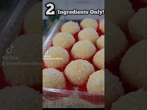 2 Ingredients Only!                                      #recipe #coconutballs #cravings #fyp