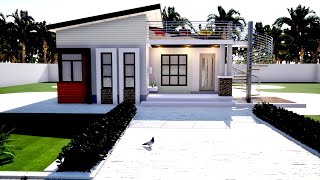 SMALL HOUSE DESIGN | PHILIPPINES TYPE DESIGN 02 |2 BEDROOM DESIGN