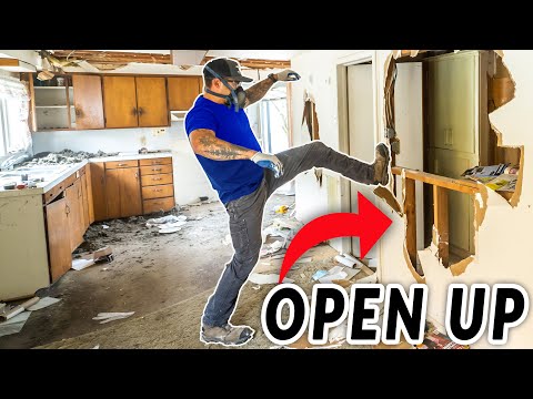 Creating Open Kitchen in 65 year old abandoned House