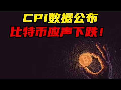 CPI数据公布，比特币应声下跌！