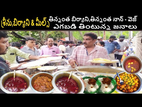 Cheapest Roadside Unlimited Meals | It's a Lunch Time in Hyderabad | Amazing Asian Street Meals