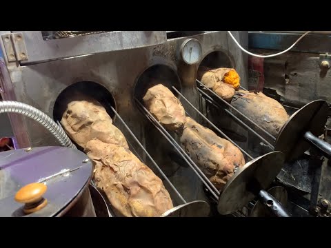 baked sweet potato / street food / 烤红薯