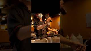 Insane TRICKS From the Hibachi CHEF *Don't Blink* #shorts#hibachi#eat