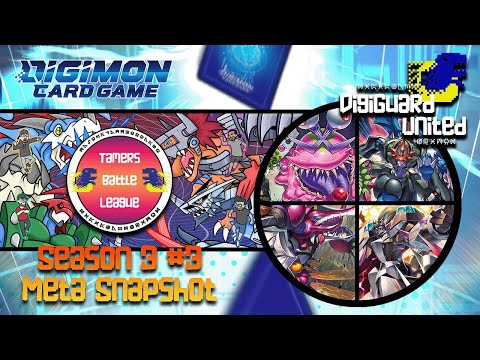 Tamers Battle League Season 3 #3 Meta Snapshot (Top 4 Deck Lists)