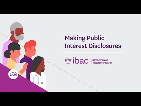 Making public interest disclosures