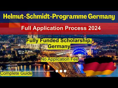 🎓 Helmut-Schmidt-Program Master’s Scholarships | Germany | Complete Application Process 2025 🌍