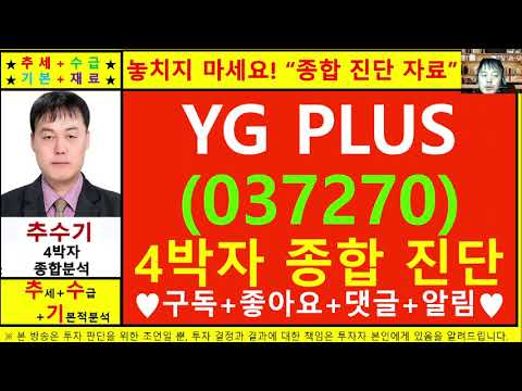 YGPLUS(037270)종목진단및향후주가전망 추수기(추수)전문가