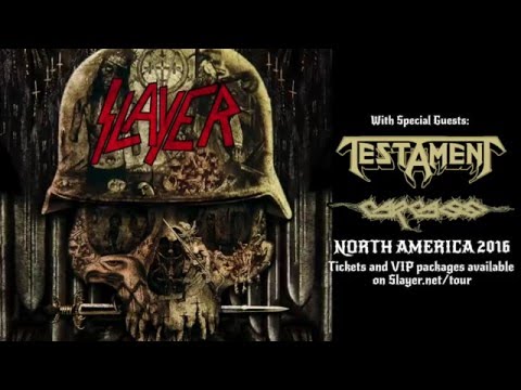 SLAYER - Repentless North American Tour w/ TESTAMENT + CARCASS