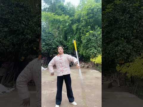 Kungfu china master 196/Hướng dẫn múa gậy #霞光腊月#kungfu #wing chun