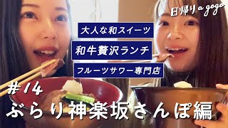 【神楽坂】贅沢ランチに人気の和スイーツ！オシャレな街で1日ぶらりデート♩【日帰りagogo】