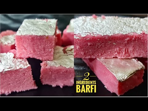 2 Ingredients Barfi | Instant Rose Burfi Recipe | Barfi Recipe | Diwali Sweet Recipe |