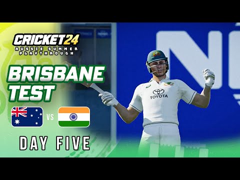 The Greatest Chase | Australia v India - 3rd Test | Day Five | Cricket 24 Playthrough