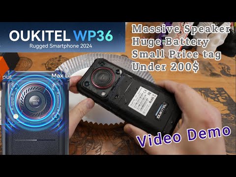 OUKITEL WP36 Rugged Android Smartphone First use and demo by Benson Chik