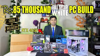 Rs85,000🔥PC Build With Intel i5 12400f+RTX4060+16GBRAM+Liquid cooler+monitor #budget☎️:7011001586😍➡️