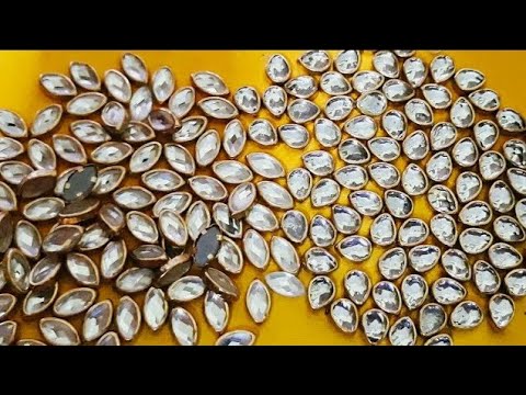 HOW TO PARTY WEAR KUNDAN EARRINGS AT HOME//DIY//HANDMADE JEWELLERY//HOORIYA....