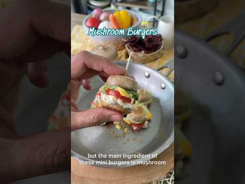 Mini Mushroom Burgers !! These are cute little burgers which makes a good snack