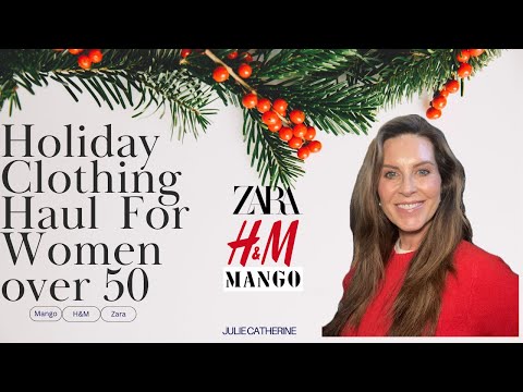 8 Holiday Outfits Try on | H&M, Mango, and Zara | Fashion Over 50