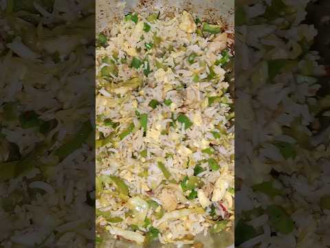 Quick & Easy Chicken Fried Rice #ASMR #asmrcooking