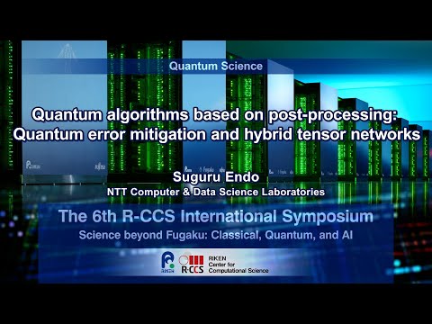 "Quantum algorithms based on post-processing: Quantum error mitigation and hybrid tensor networks"