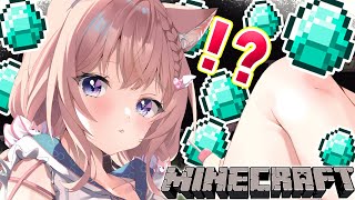 【Minecraft】ダイヤで実験したら…YABEなことになってる！？？？？【博衣こより/ホロライブ】