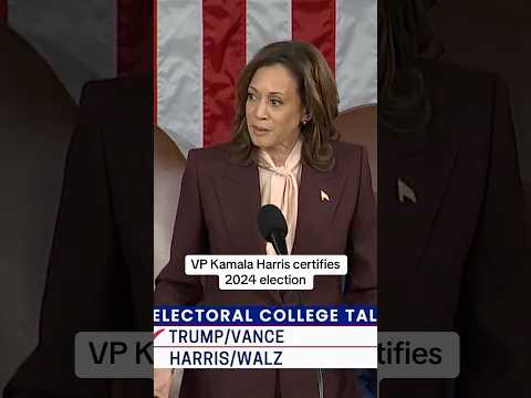 VP Harris Certifies 2024 Election