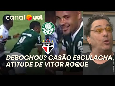 VITOR ROQUE SIMULOU PÊNALTI? SORRISO DE DEBOCHE FOI MUITO FEIO! CASÃO DETONA ATITUDE