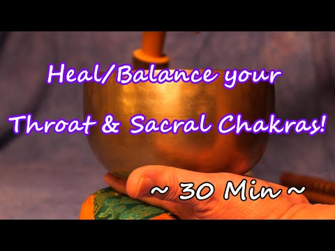 HEAL/BALANCE YOUR 5TH & 2ND  CHAKRAS! 30 MIN~OM~SINGING BOWL IS AVAILABLE AT WWW.TEMPLESOUNDS.NET