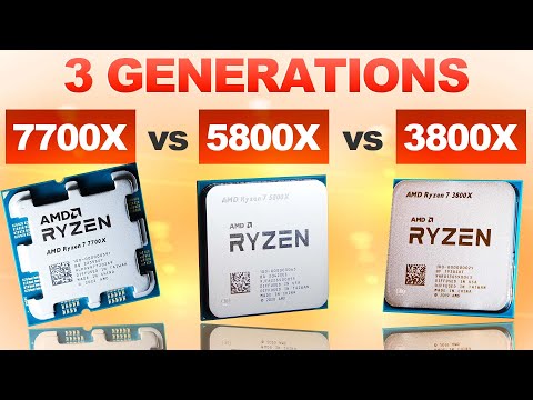 3 Generations TESTED! — AMD 7700X vs 5800X vs 3800X