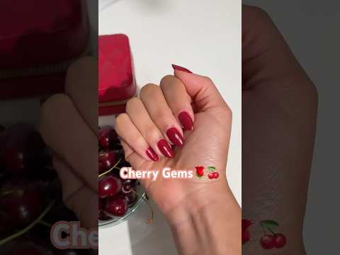 We heard today was national Cherry Day 🍒💎🌹 #rednails #cherry #cherrynails #rubies #summerjewelry