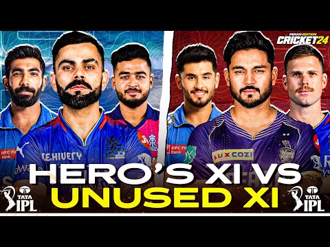 VIRAT & RIYAN SHINES - IPL 2024 🏆 Hero's 🆚 Unused XI - Cricket 24