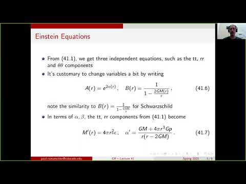 GR lecture 41: TOV