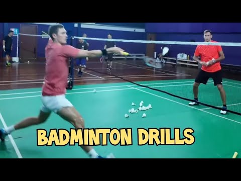 Professional badminton training with coaches ( Lee zii jia, Viktor axelsen, Zheng siwei)