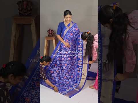 Pochampally ikkat silk sarees|| #ikkat #ikkatsarees #telugu #saree