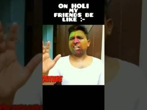 Happy Holi Friends 🤣🤣🤣#holi #drinks #daru #crazy #trending #comedy #colors #gulal #funny #justforfun