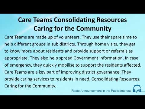 Care Teams Consolidating Resources Caring for the Community