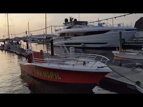 Newport Harbour/Bowen's Wharf/Ship-Shuttle-Ferry新港海港码头/私人游船游艇俱乐部/餐饮酒吧/水上交通/看美丽日落 罗德岛新港游-3）新英格兰之行（15）