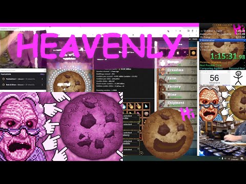 (WR) [2:31:11] Cookie Clicker 1 Heavenly Chip - No Golden Cookies (Fast Click)