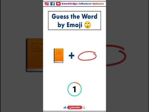 Guess the word by Emoji 🙄 #brainteasers #braintest #iqtest #intelligencetest #iq #shorts