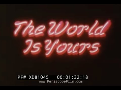 " THE WORLD IS YOURS " 1988 OPIOID DRUG ADDICTION & ABUSE AWARENESS   EDUCATIONAL FILM XD81045