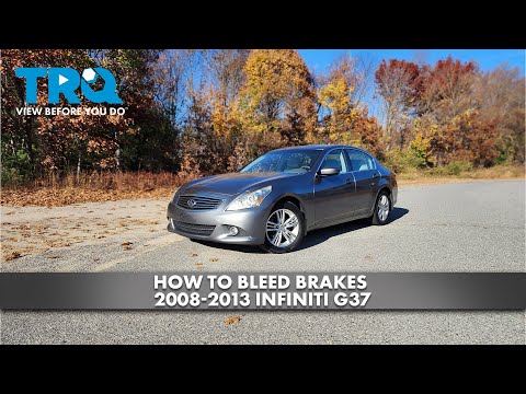 How to Bleed Brakes 2008-2013 Infiniti G37