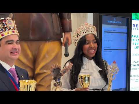 Washington Mardi Gras king, queen from New Orleans meet & toast in DC