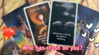 Who has crush on you? 🥰👀👩‍❤️‍💋‍👨 Hindi tarot card reading | Love tarot | tarot 313