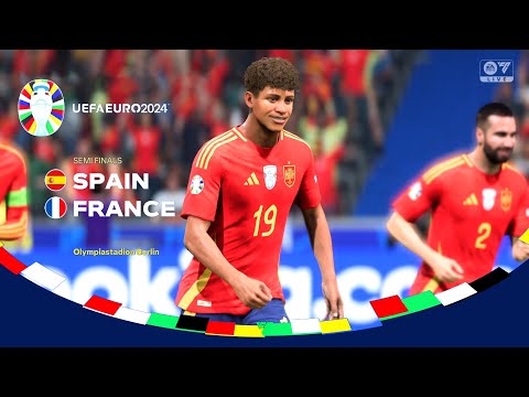 Spain 2 - 1 France | Semi-Final | Highlights | UEFA Euro | FC 24