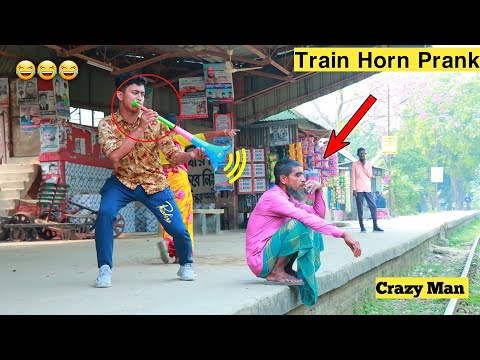 Update Viral Train Horn Prank in 2022! Best Of Train Horn Prank Reaction On Public | By ComicaL TV